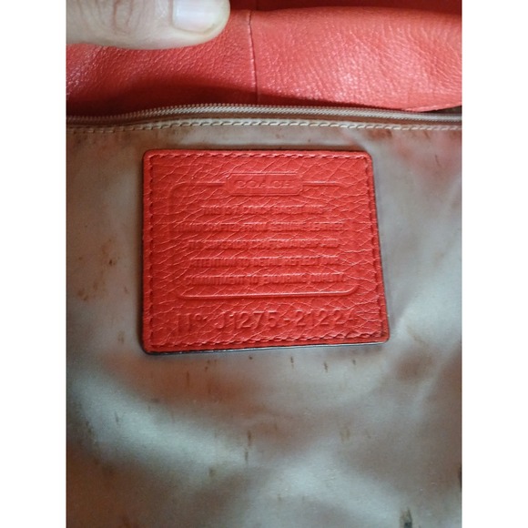 COACH Isabelle Leather Purse Shoulder bag‎ Coral J1275-21224 Bucket Tote Boho - Picture 13 of 13